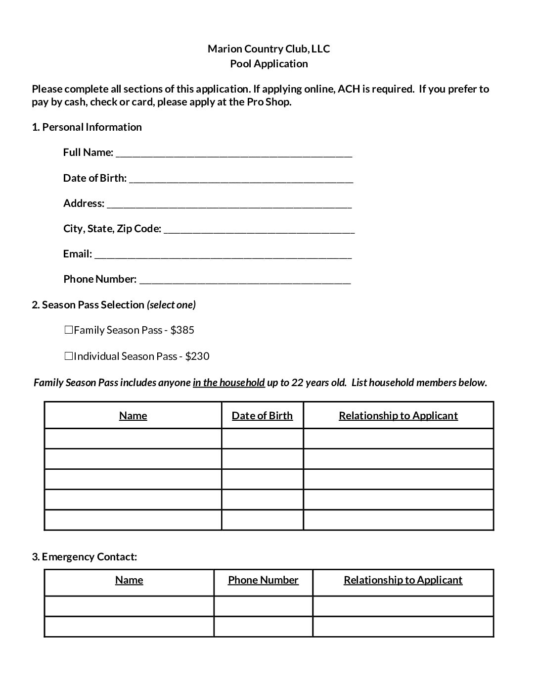 MCC 2026 Pool Membership Application